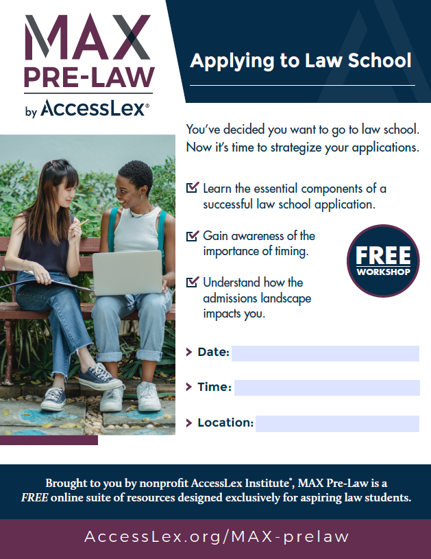 Applying to Law School Poster