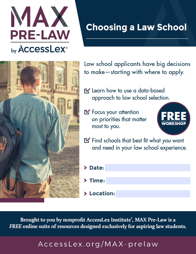 Choosing a Law School Poster