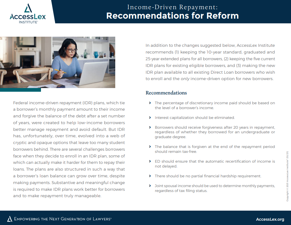 Income-Driven Repayment Recommendations