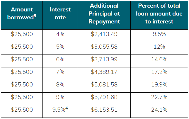 Loan Repayment Table