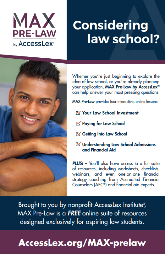 MAX Pre-Law Poster