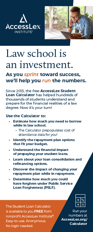 Student Loan Calculator Rack Card Page 1