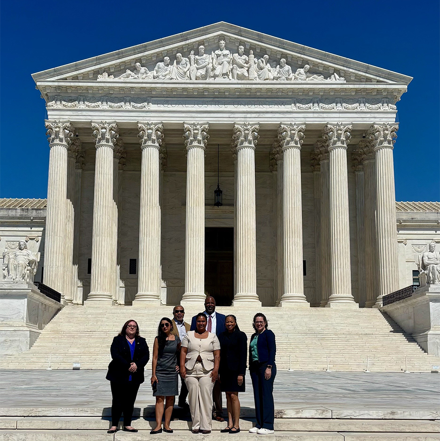 Advocacy Boot Camp participants on the steps of the U.S. Supreme Court