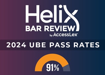 Helix Bar Review by AccessLex: 2024 UBE Pass Rates: 91%