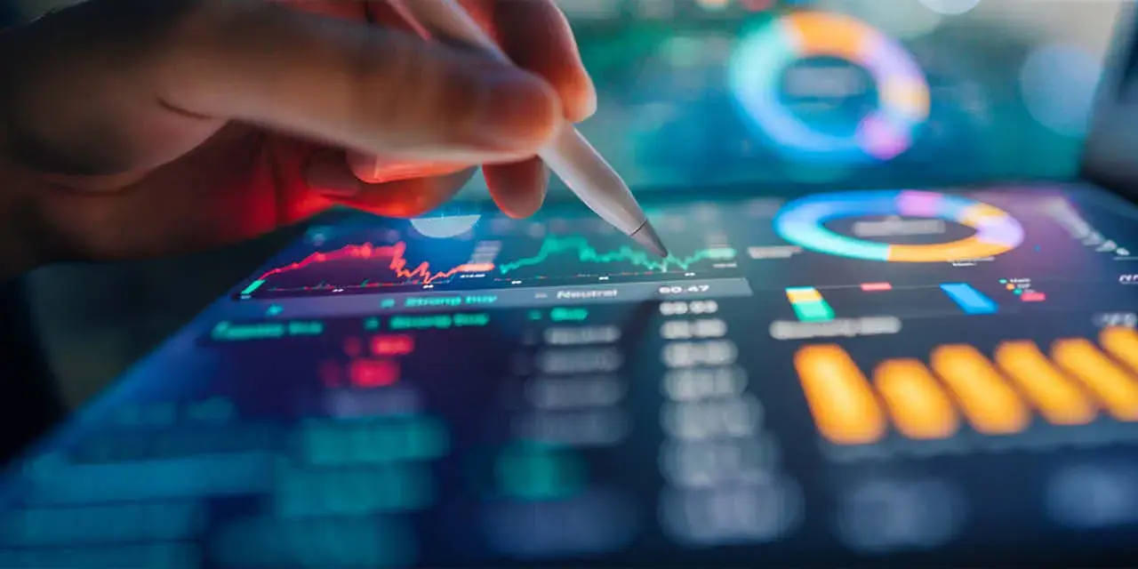 A law student using AI data finance assistant on a tablet, showcasing the integration of artificial intelligence in financial management.