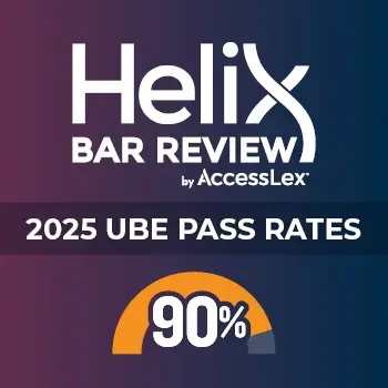Helix Bar Review by AccessLex, 2025 UBE Pass Rates; 90%