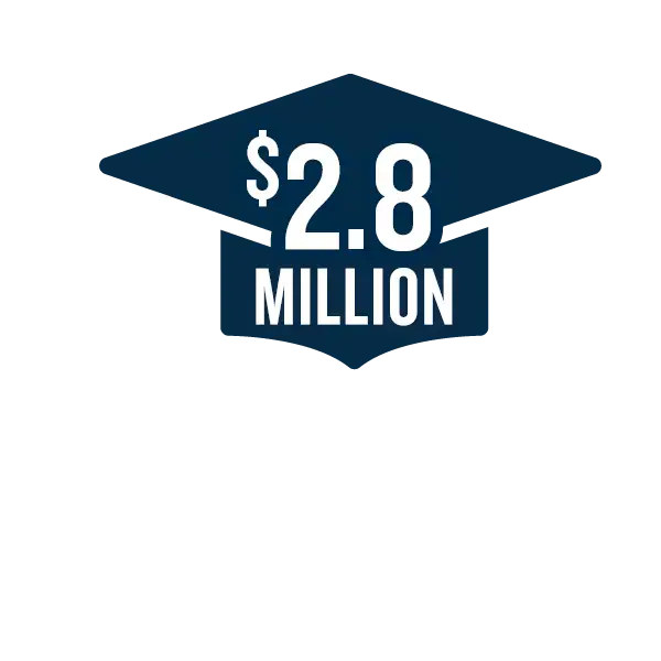 $2.8 million in scholarships awarded through MAX by AccessLex