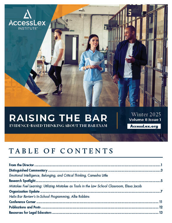 Raising the Bar: Winter, 2025 Vol. 8 – Issue 1